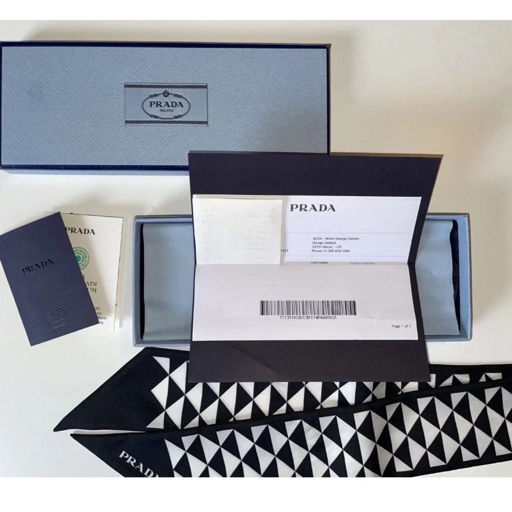 Prada silk scarf